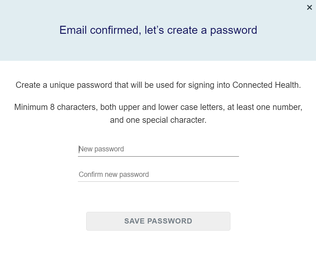 Step 8: Enter a unique password.