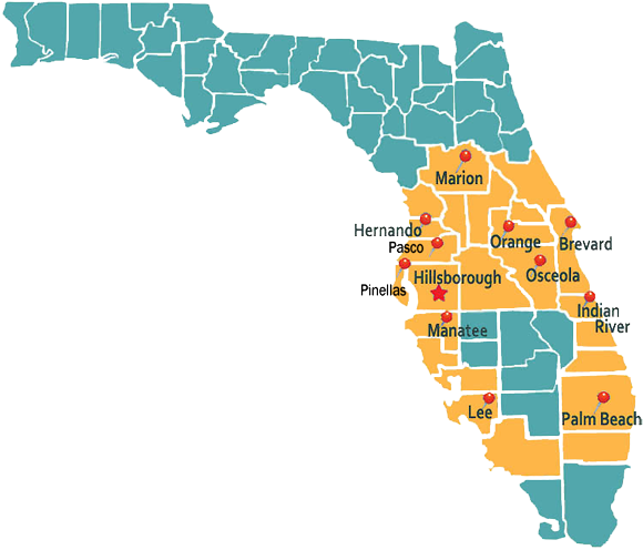 Service area map