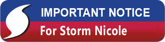 Important Notice For Subtropical Storm Nicole
